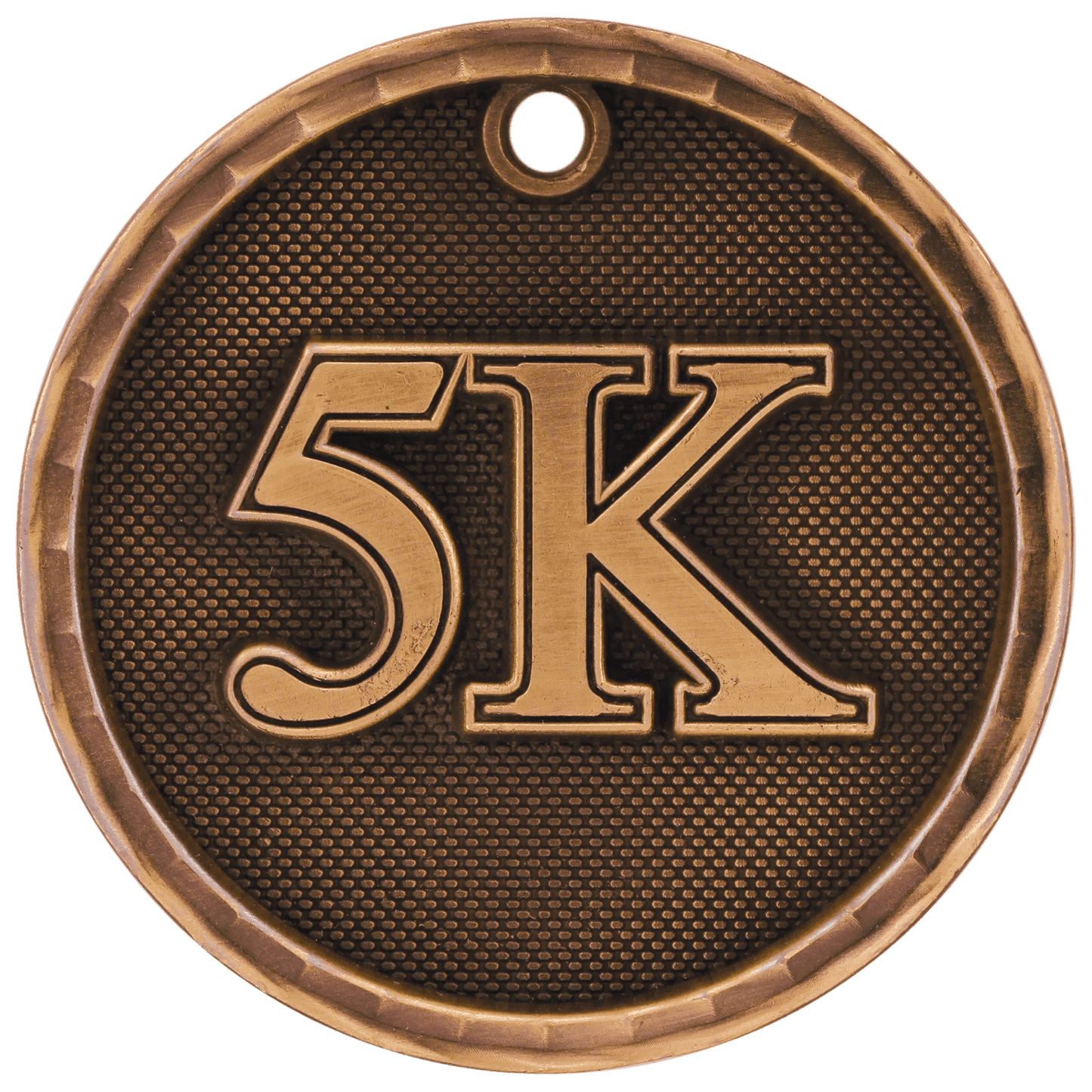 Antique Bronze 2" 3D 5K Medal