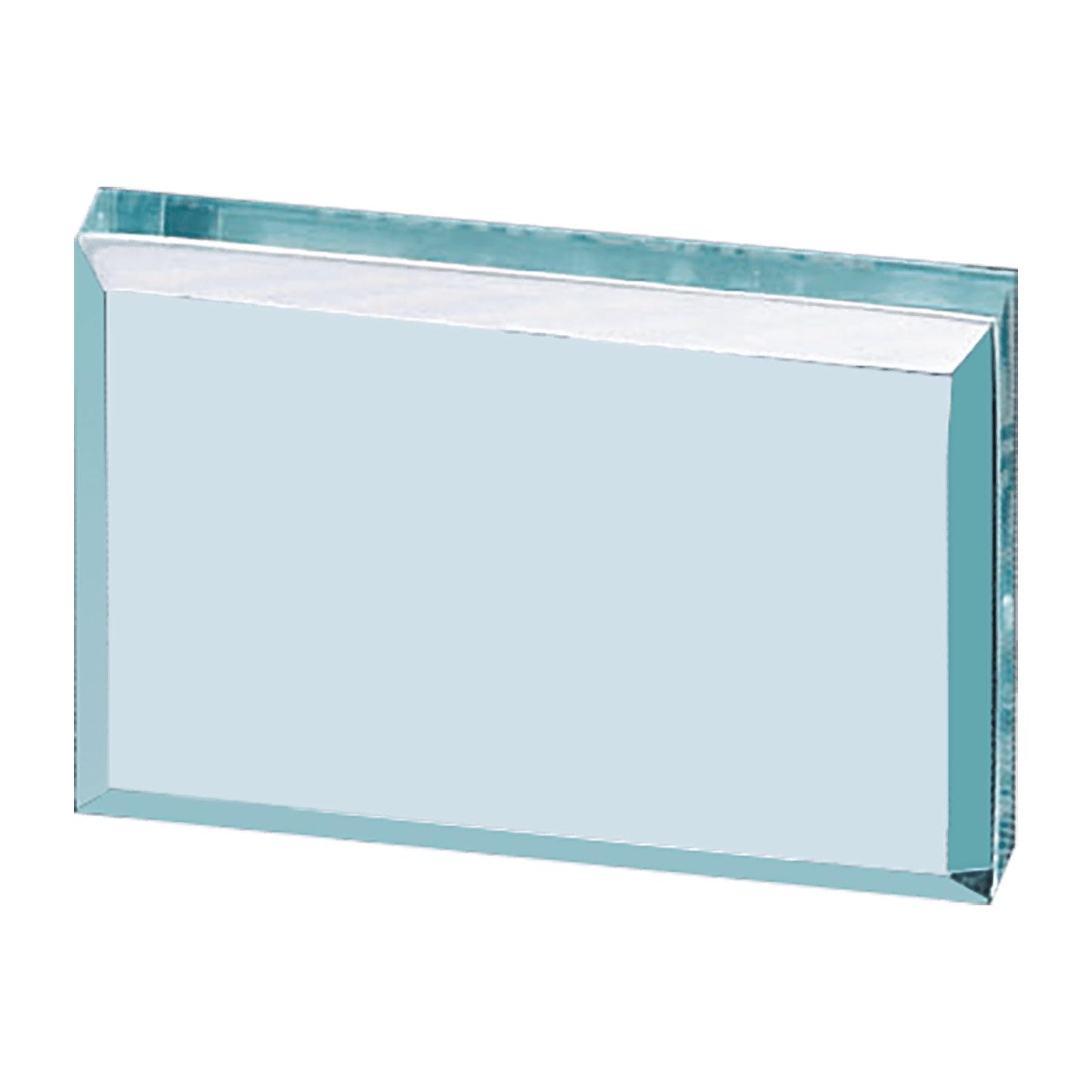 2 1/2" x 4" Jade Rectangular Acrylic Paperweight
