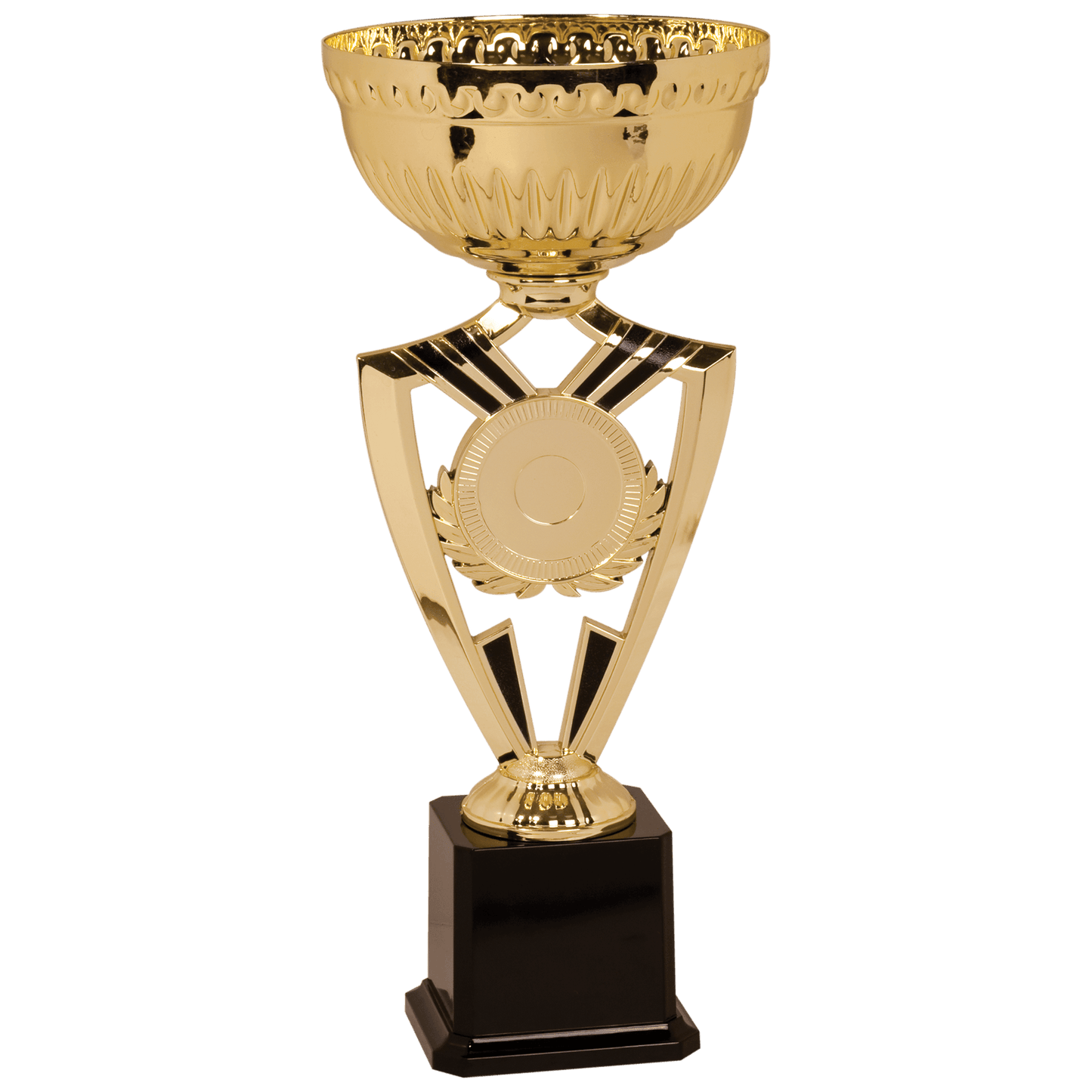 15" Gold Ribbon 2" Insert Holder Easy Cup Kit