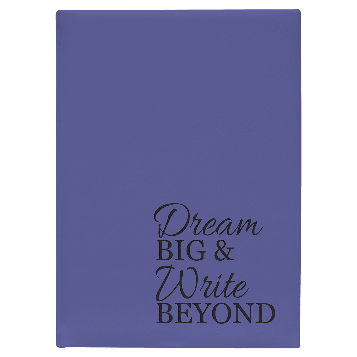 Purple 7" x 9 3/4" Laserable Leatherette Journal with Lined Notepad