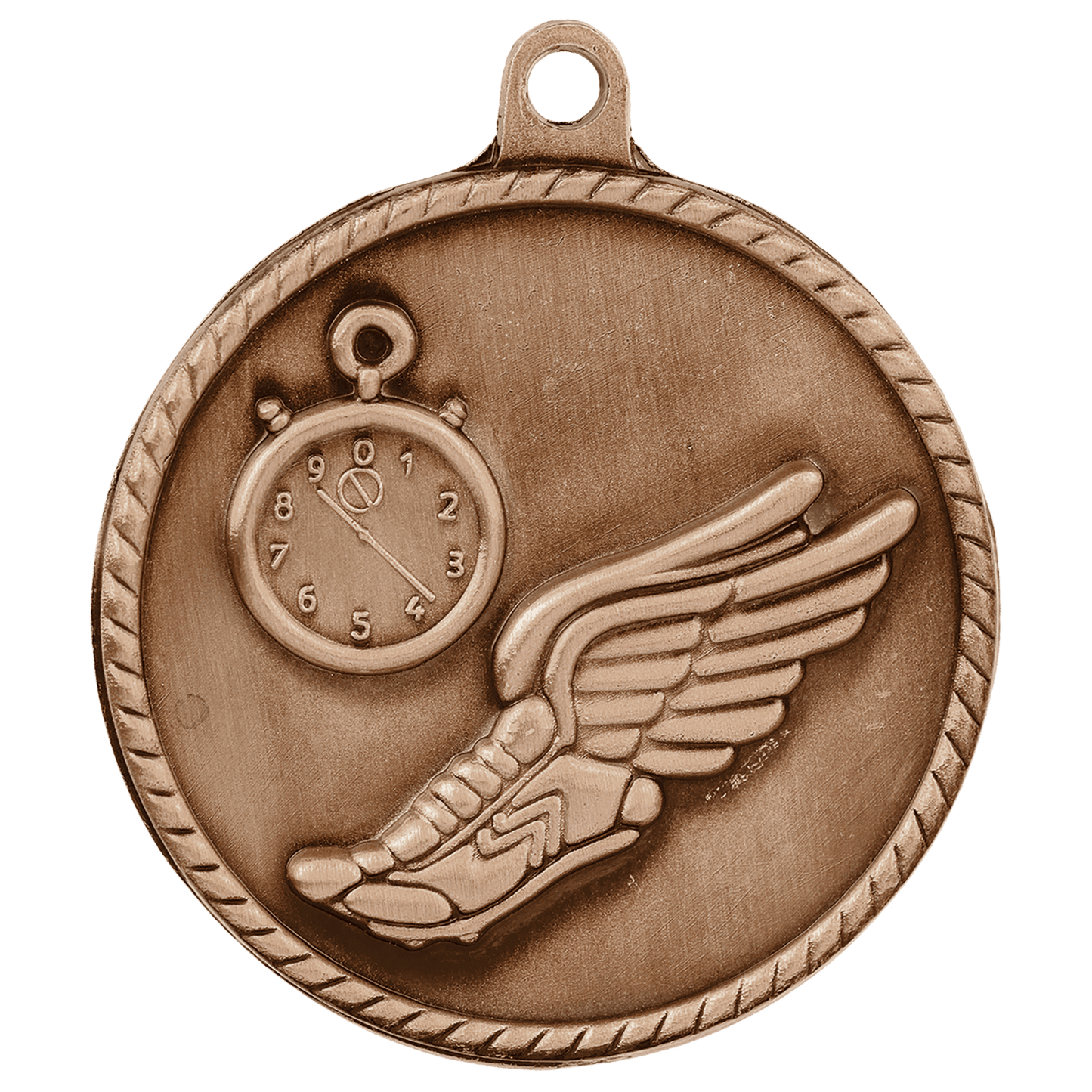 Antique Bronze 2" Track High Relief Medal