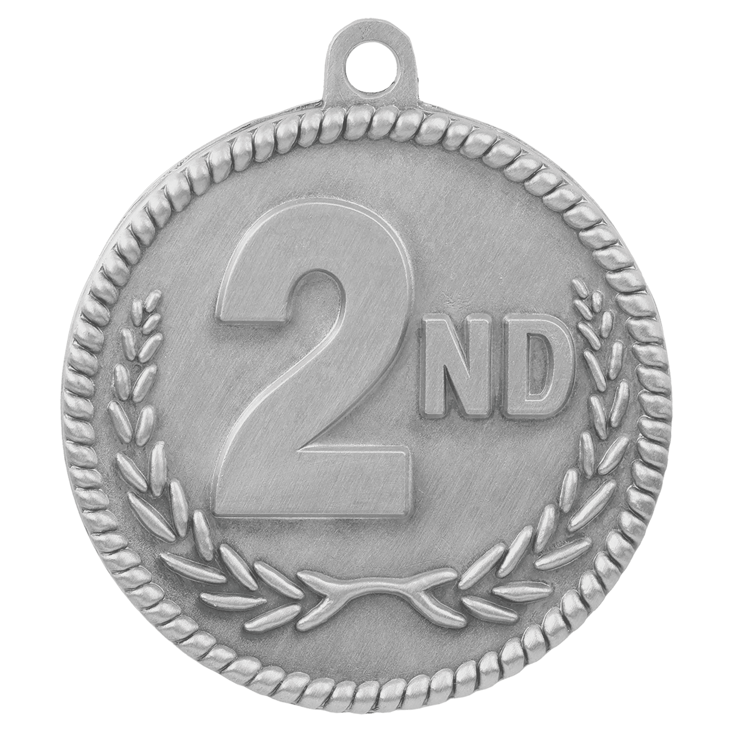 2" Antique Silver 2nd Place High Relief Medal