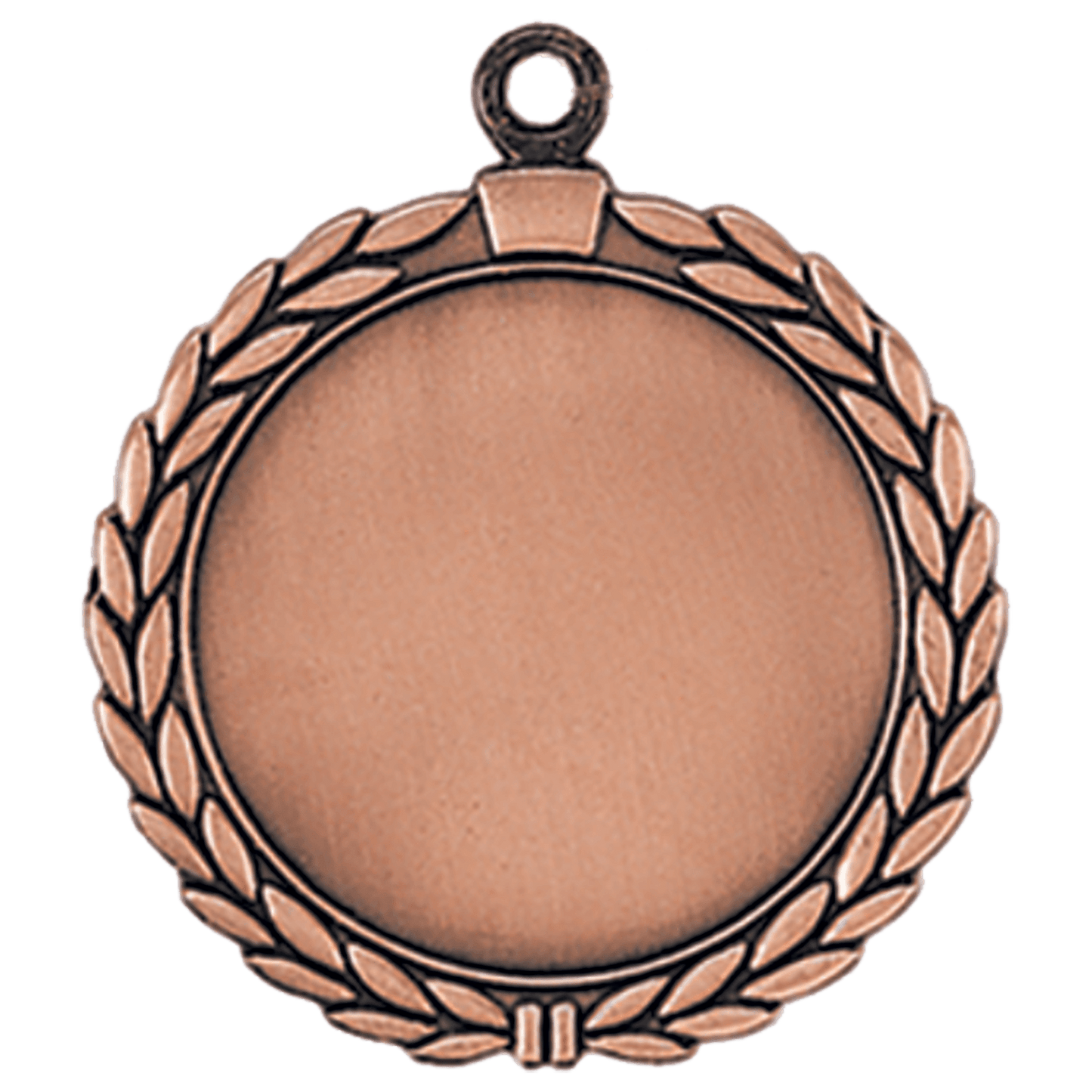 Antique Bronze 2 1/2" Wreath 2" Insert Holder Medal