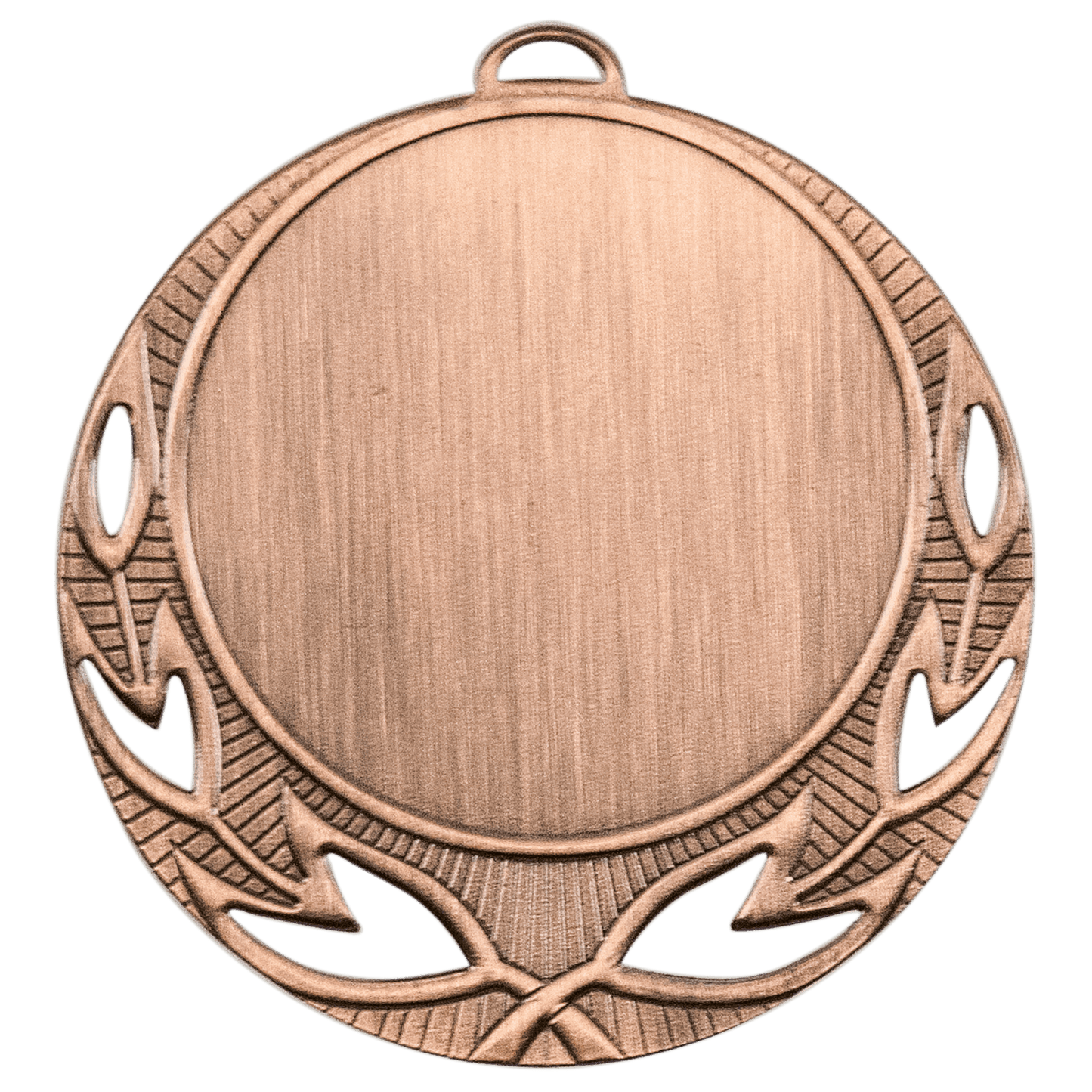 Antique Bronze 2 3/4" Open Wreath 2" Insert Holder Medal