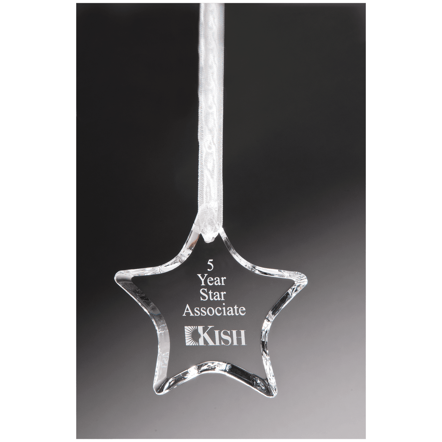 3 1/2" Crystal Star Ornament