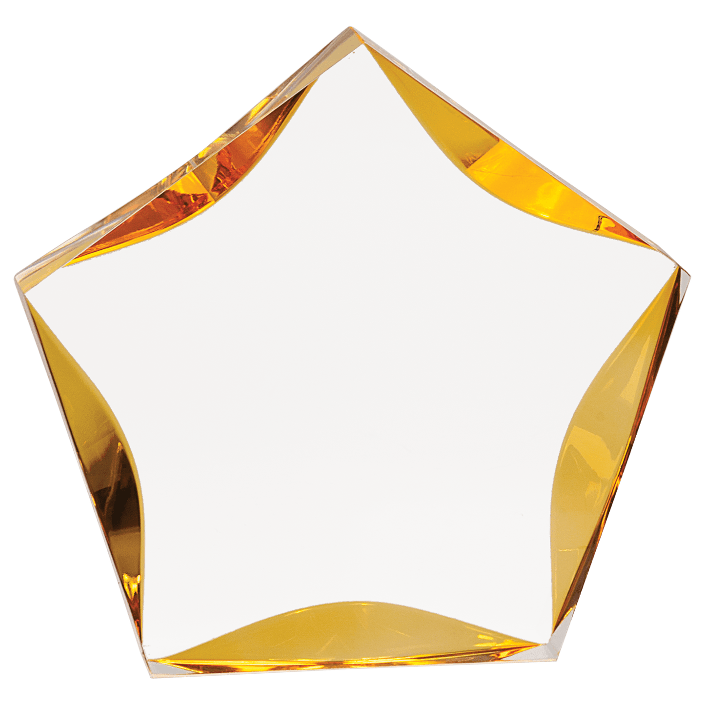 Clear/Gold 7"/ Luminary Star Acrylic