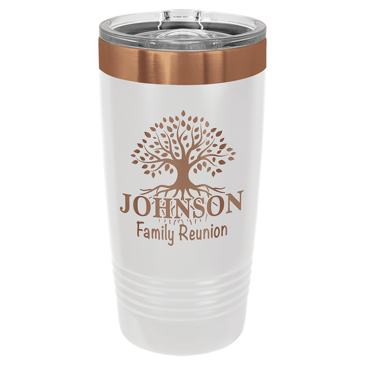 White/Rose Gold Polar Camel 20 oz. Ringneck Tumbler