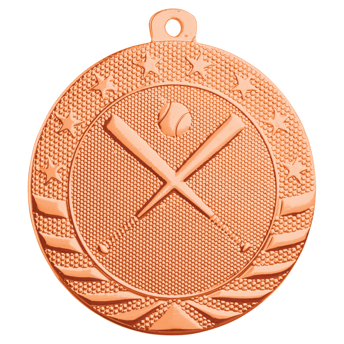 Bright Bronze 2" Baseball/Softball Starbrite Medal