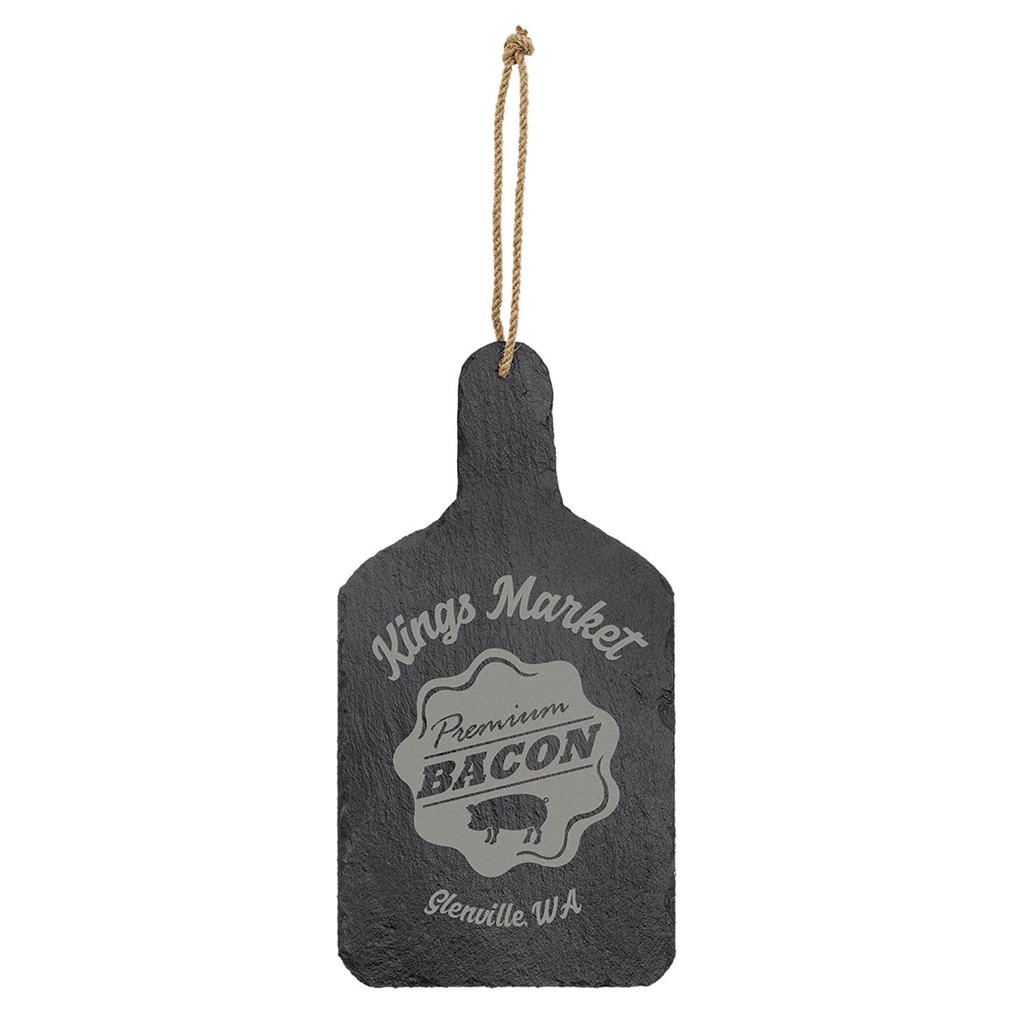 13 1/2" x 7" Rectangle Slate Cutting Board with Hanger String