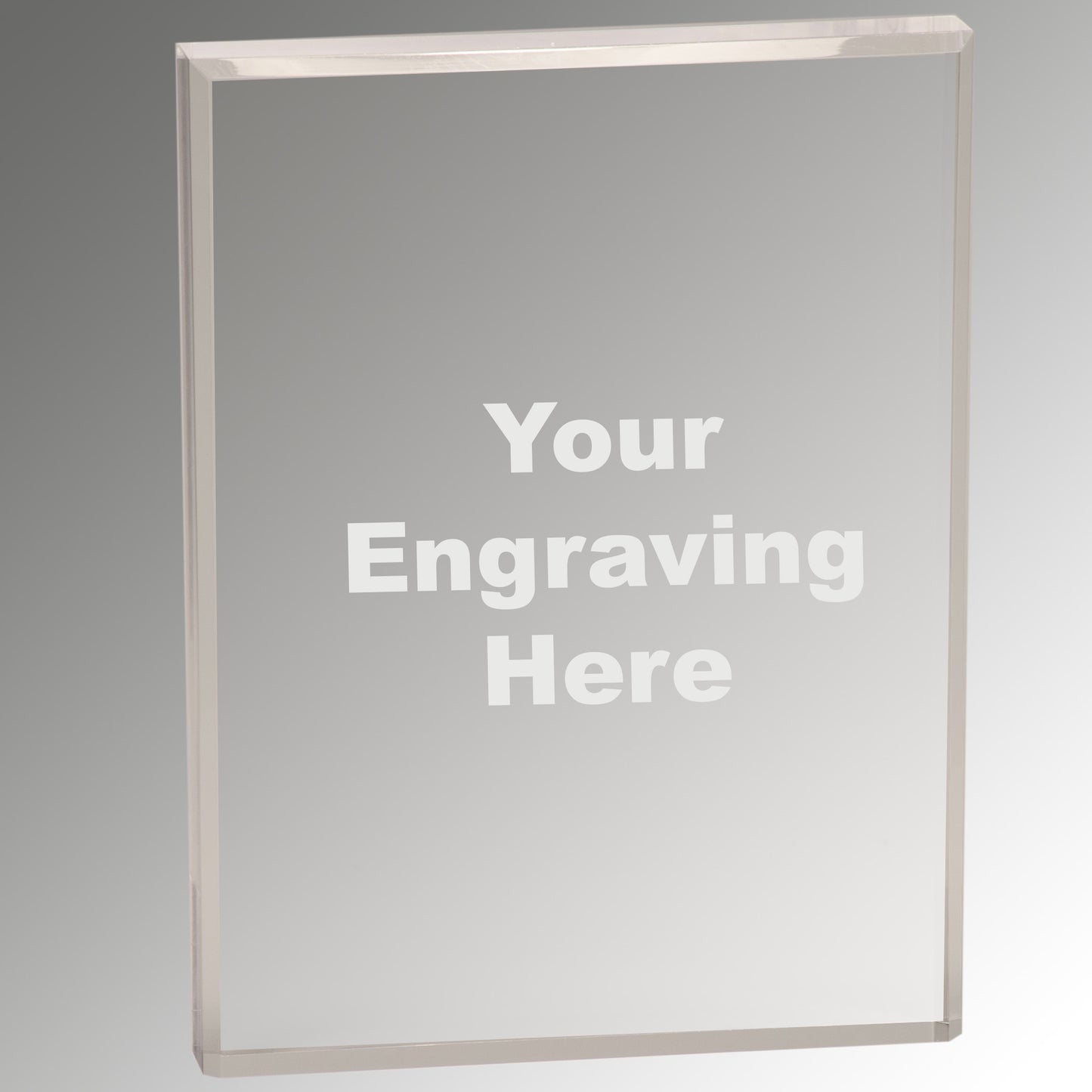 1" Thick Acrylic Award - Engraved