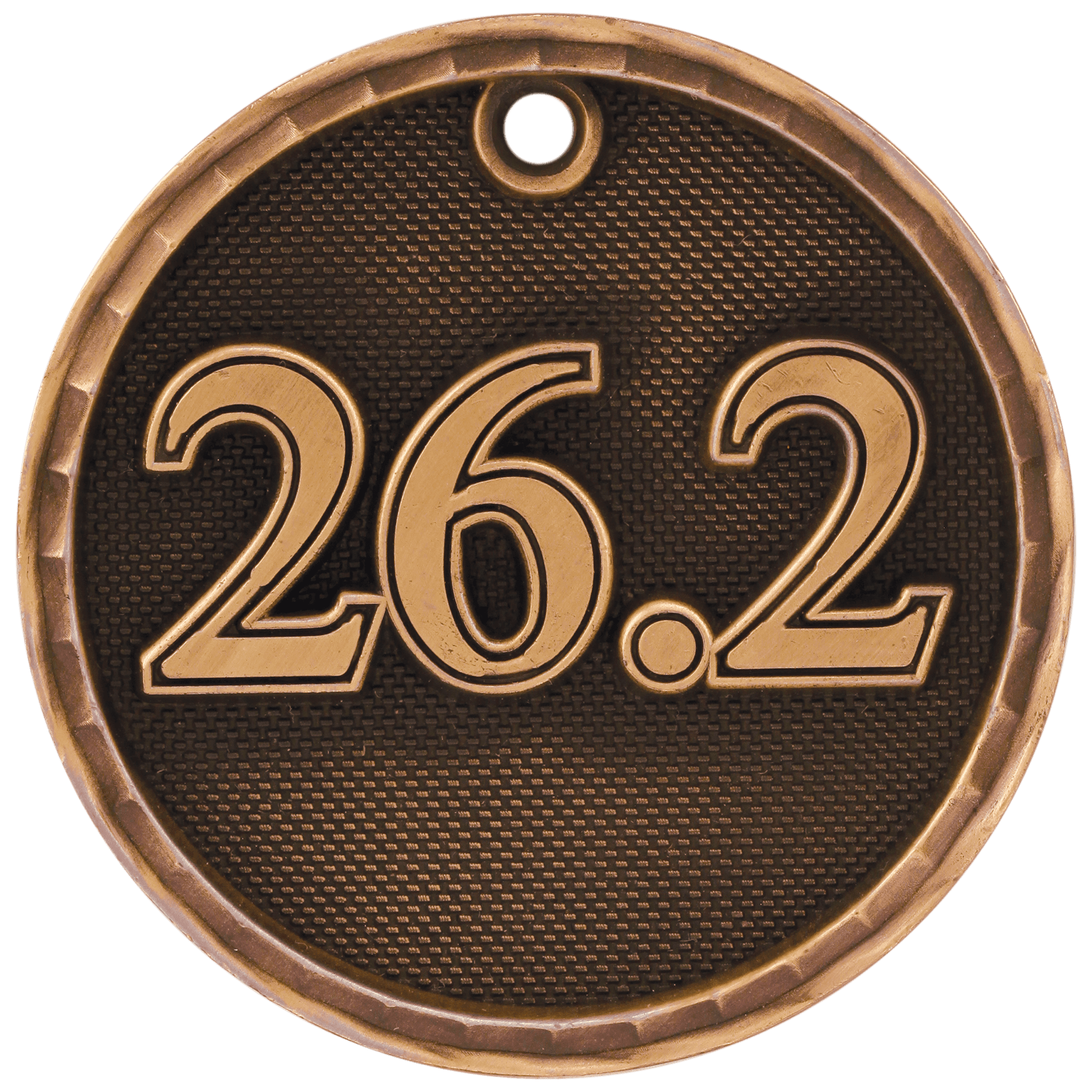 Antique Bronze 2" 3D Marathon Medal