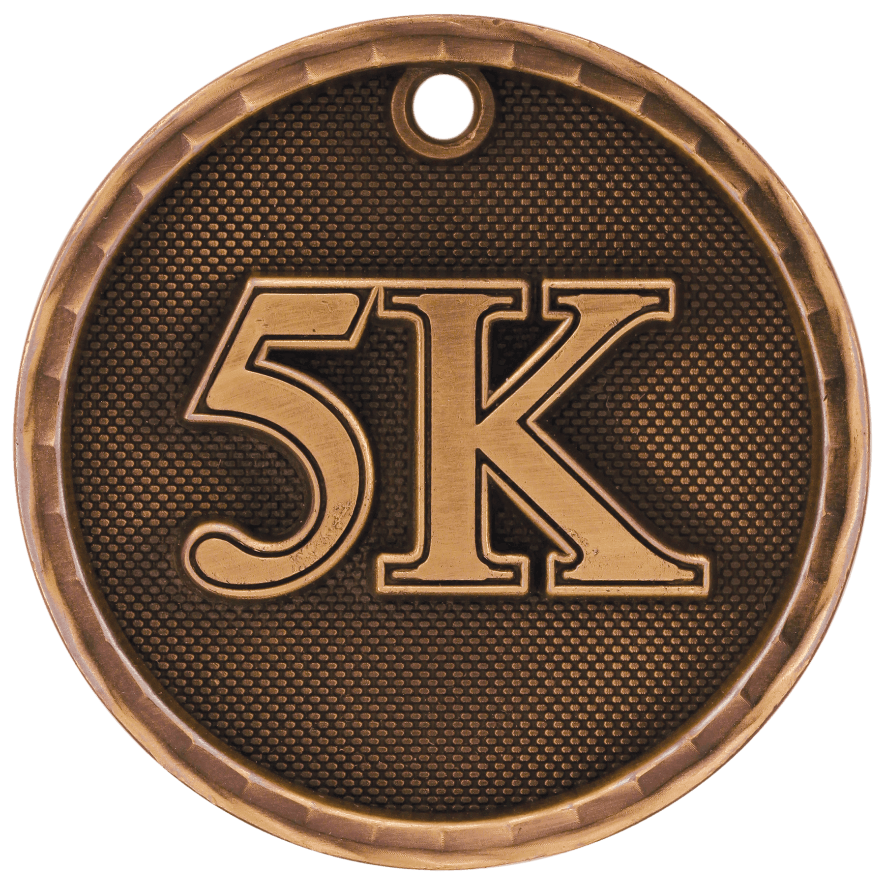 Antique Bronze 2" 3D 5K Medal
