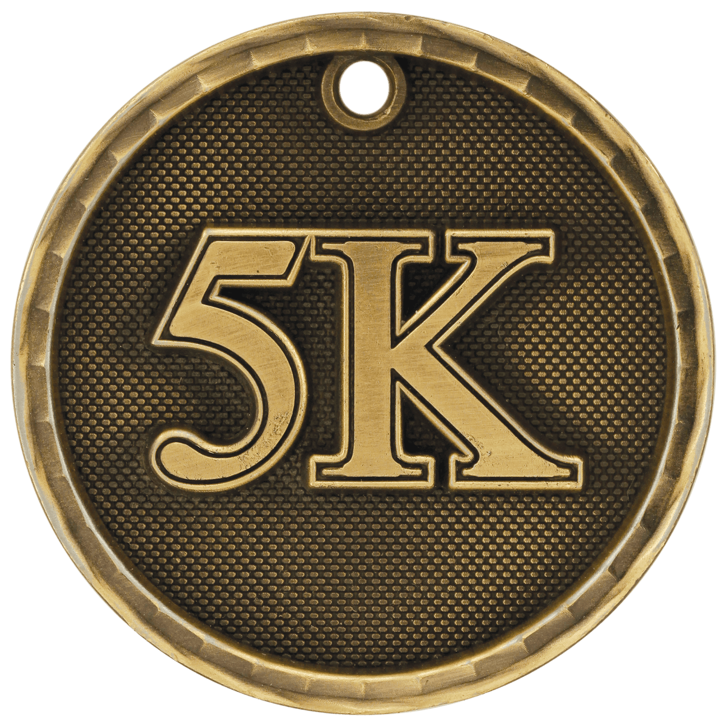 Antique Gold 2" 3D 5K Medal