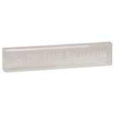 Clear 8" x 2" Acrylic Desk Wedge