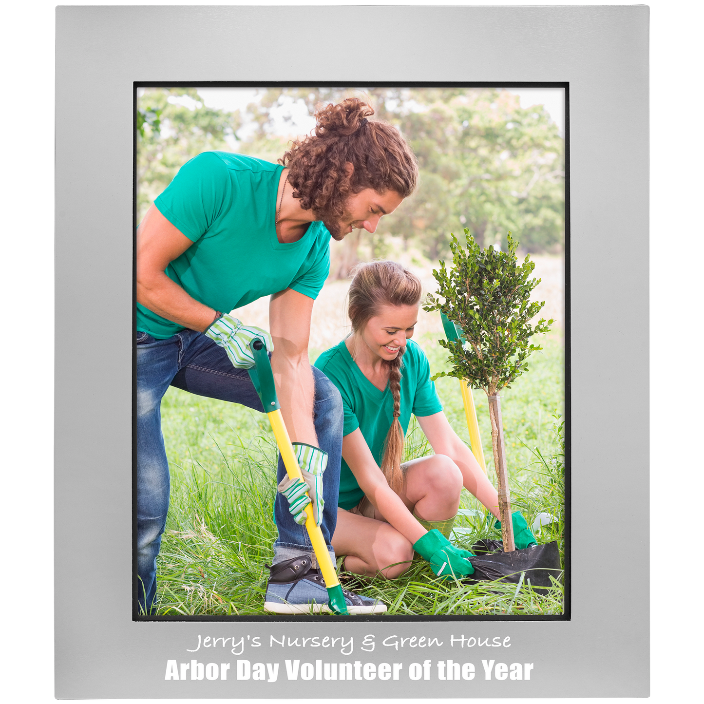 Gray 8" x 10" Aluminum Photo Frame
