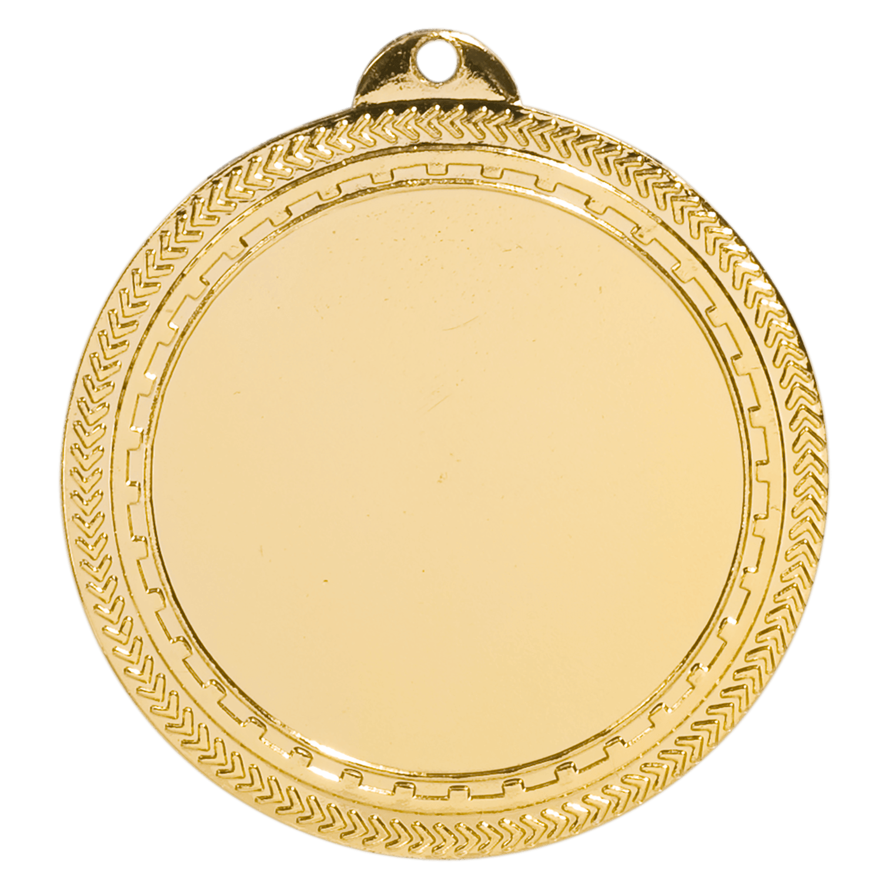 Bright Gold 2 3/4" 2" Insert Holder Laserable BriteLazer Medal