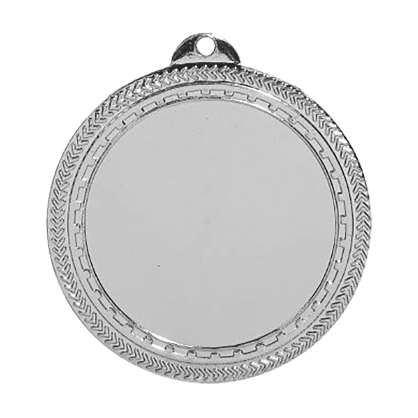 Bright Silver 2 3/4" 2" Insert Holder Laserable BriteLazer Medal