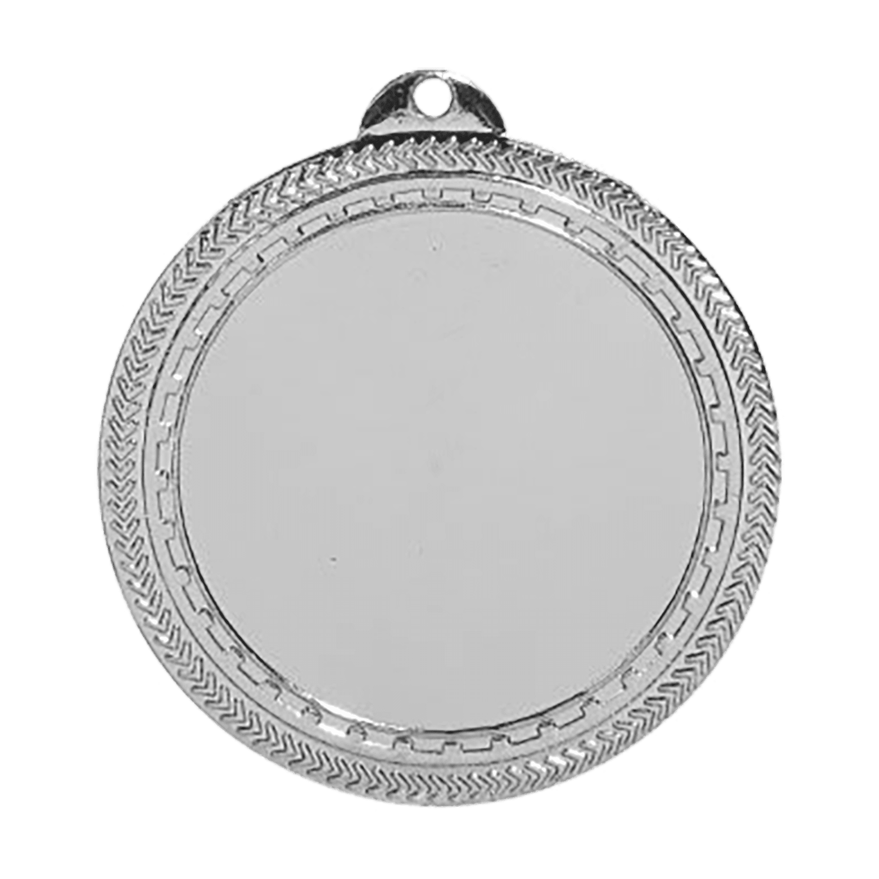 Bright Silver 2 3/4" 2" Insert Holder Laserable BriteLazer Medal