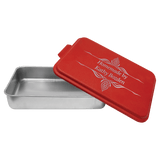 Red 9" x 13" Aluminum Cake Pan with Lid