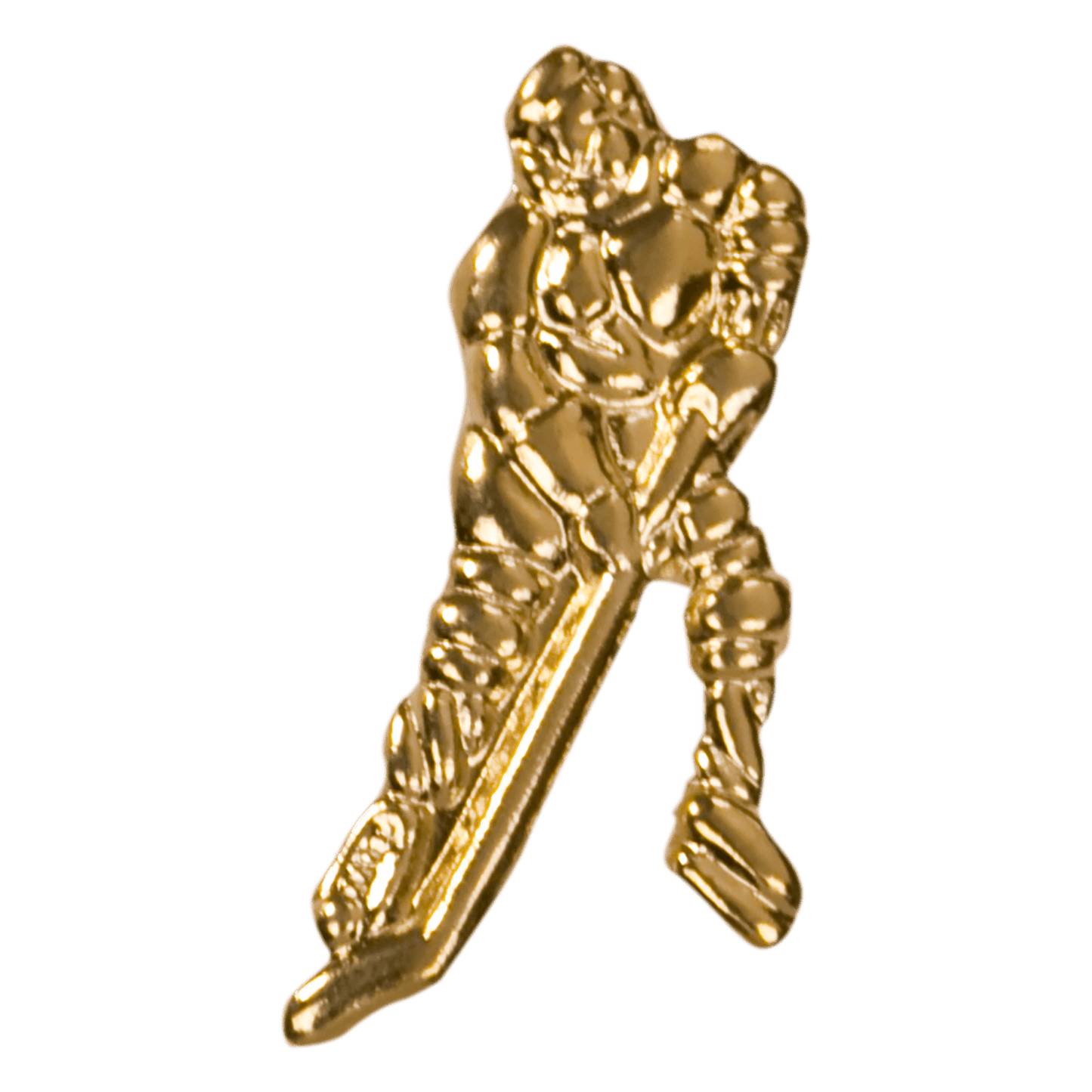 Gold Ice Hockey Metal Chenille Letter Insignia