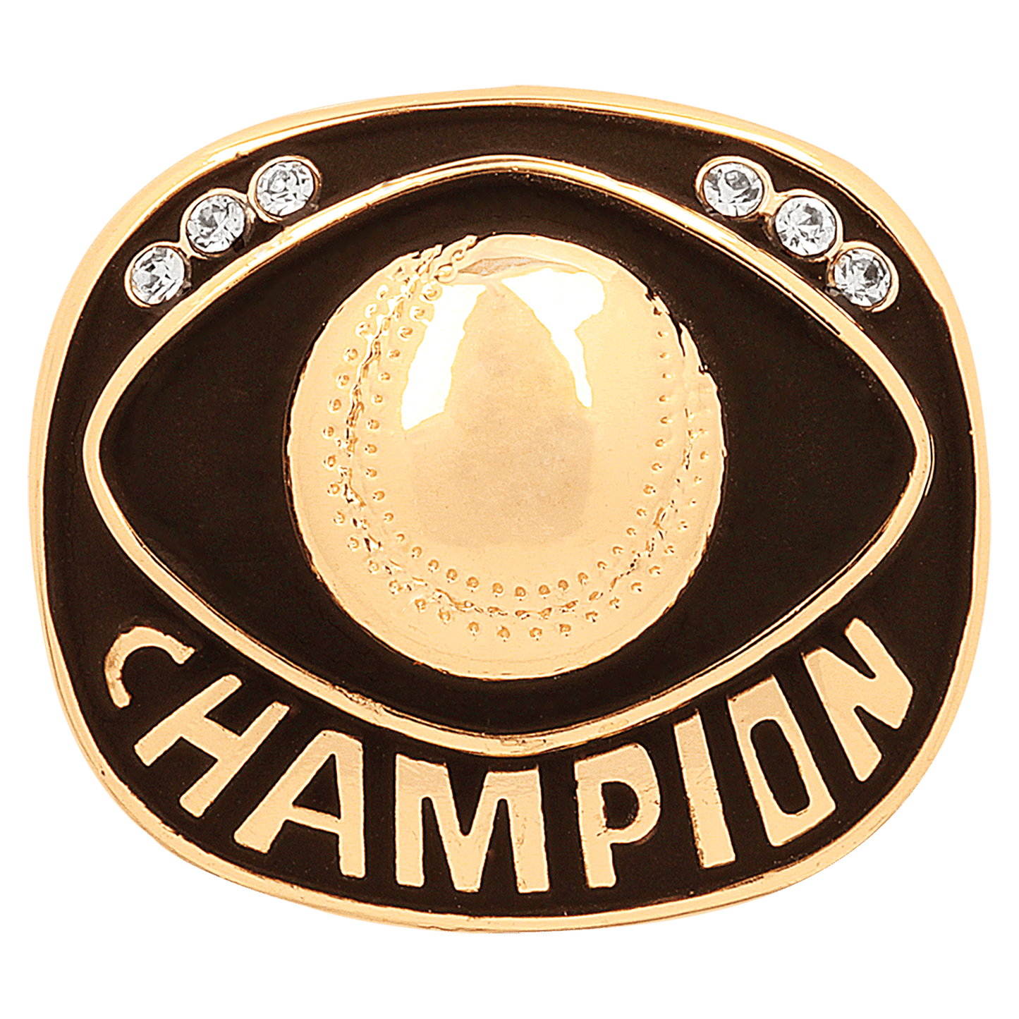 Gold Baseball/Softball Champion Ring Insert