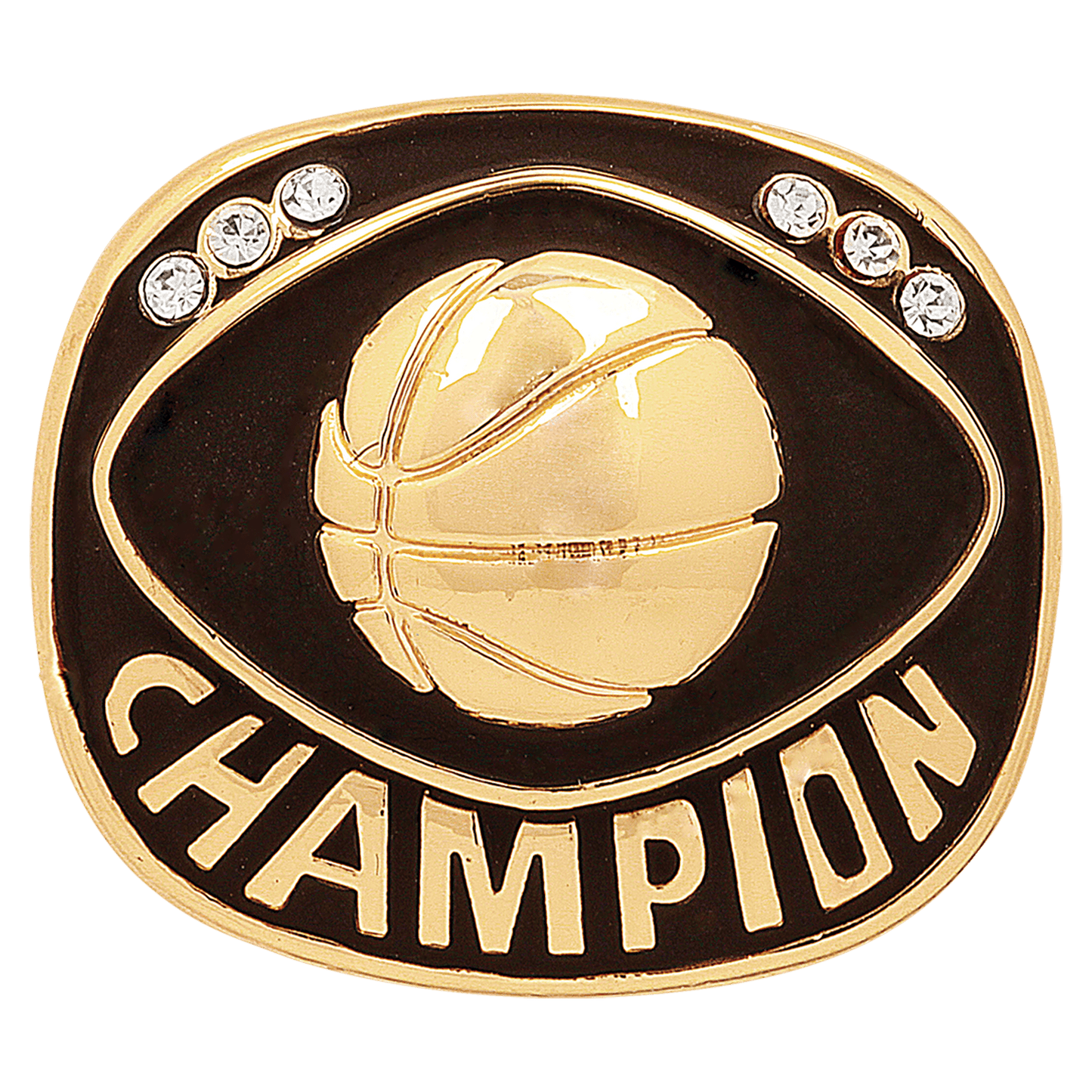 Gold Basketball Champion Ring Insert
