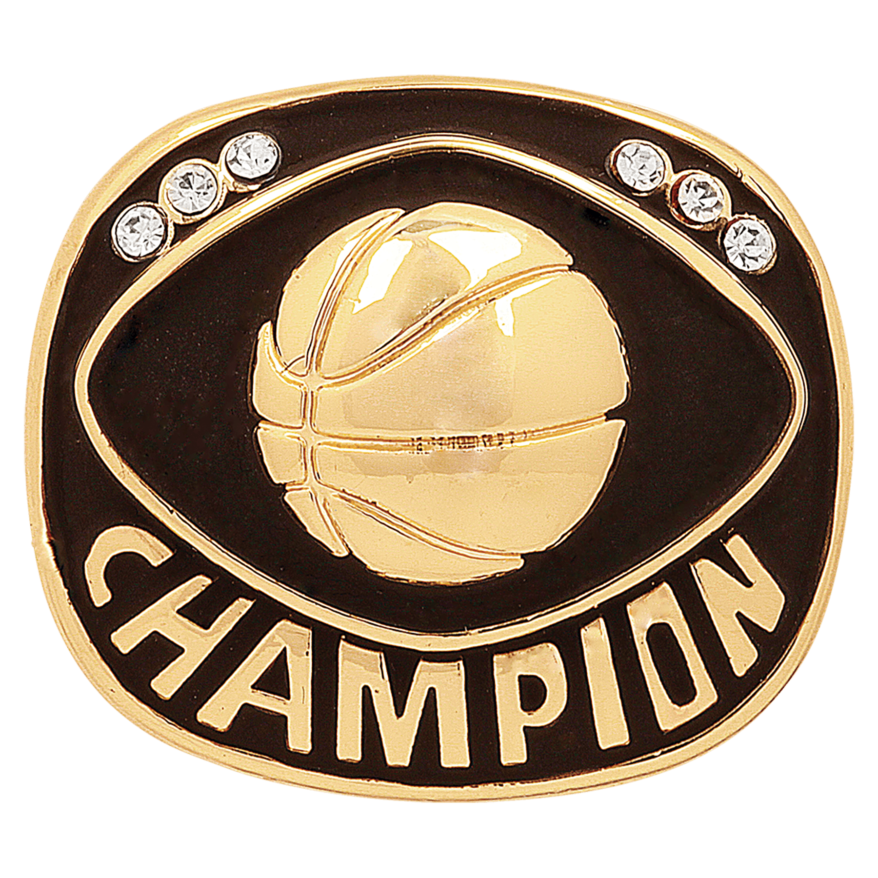 Gold Basketball Champion Ring Insert
