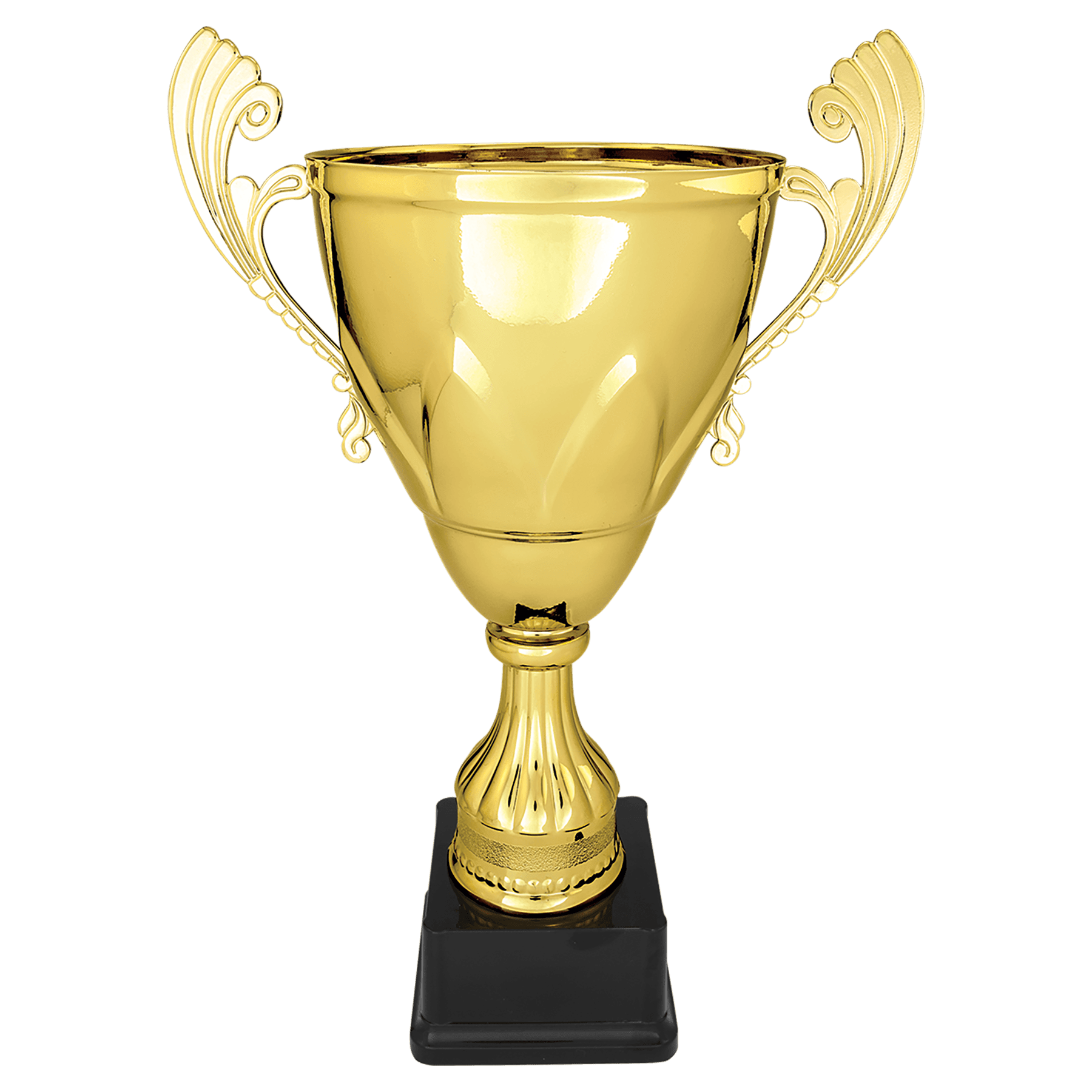Gold 16 3/4" Completed Metal Cup on Plastic Base