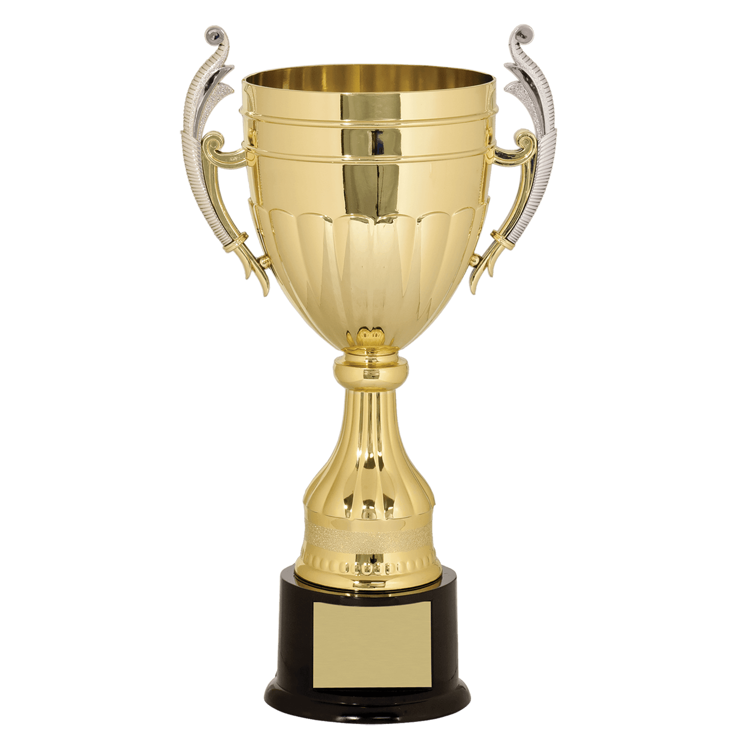 14 3/4" Gold/Silver Plastic Completed Cup Trophy