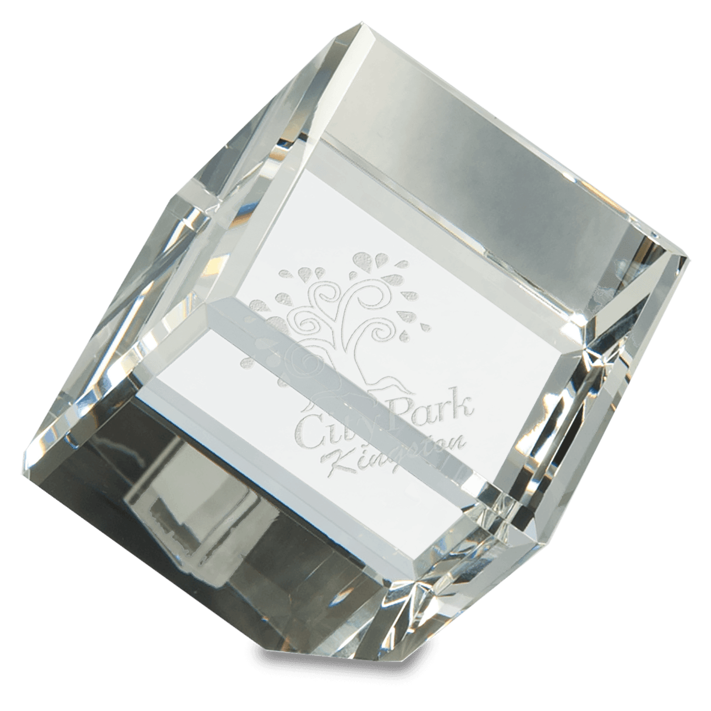 3" x 3" Crystal Cube
