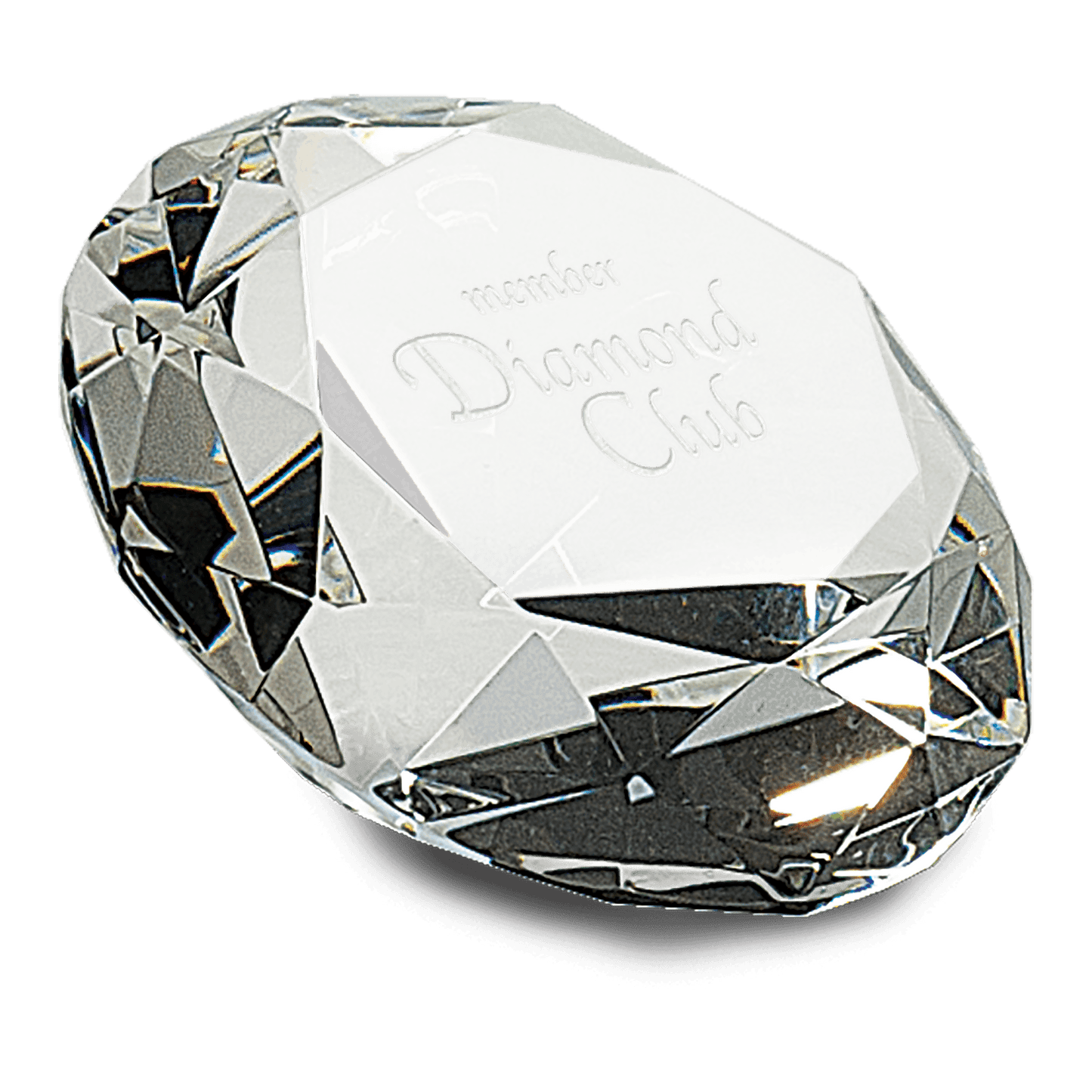 2 1/2" Clear Crystal Diamond (4" Diameter)