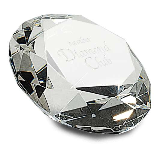 2 1/2" Clear Crystal Diamond (4" Diameter)