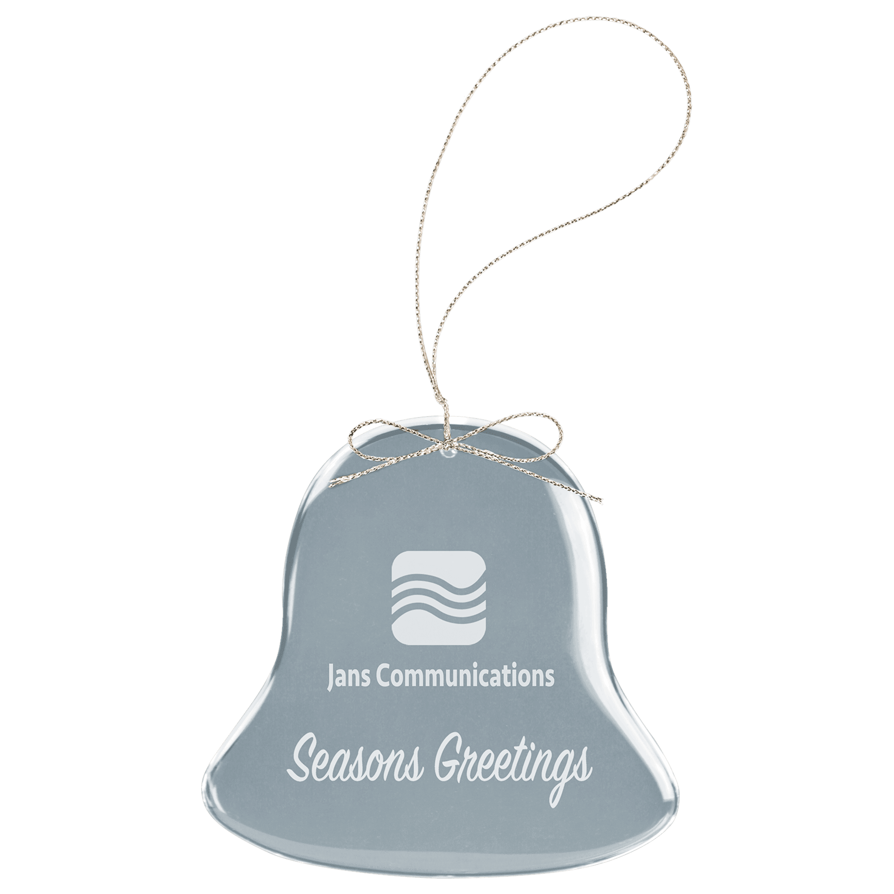 2 3/4" Crystal Bell Ornament