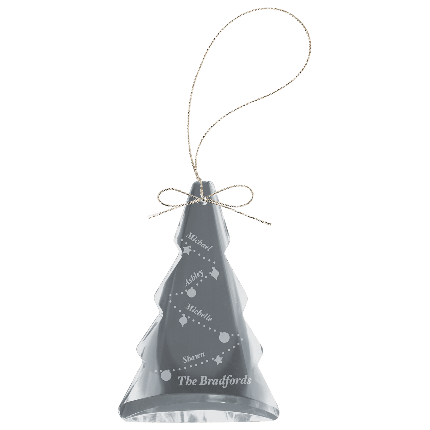 3" Crystal Tree Ornament
