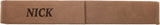 Dark Brown 6 1/2" x 1" Laserable Leatherette Single Pen Case