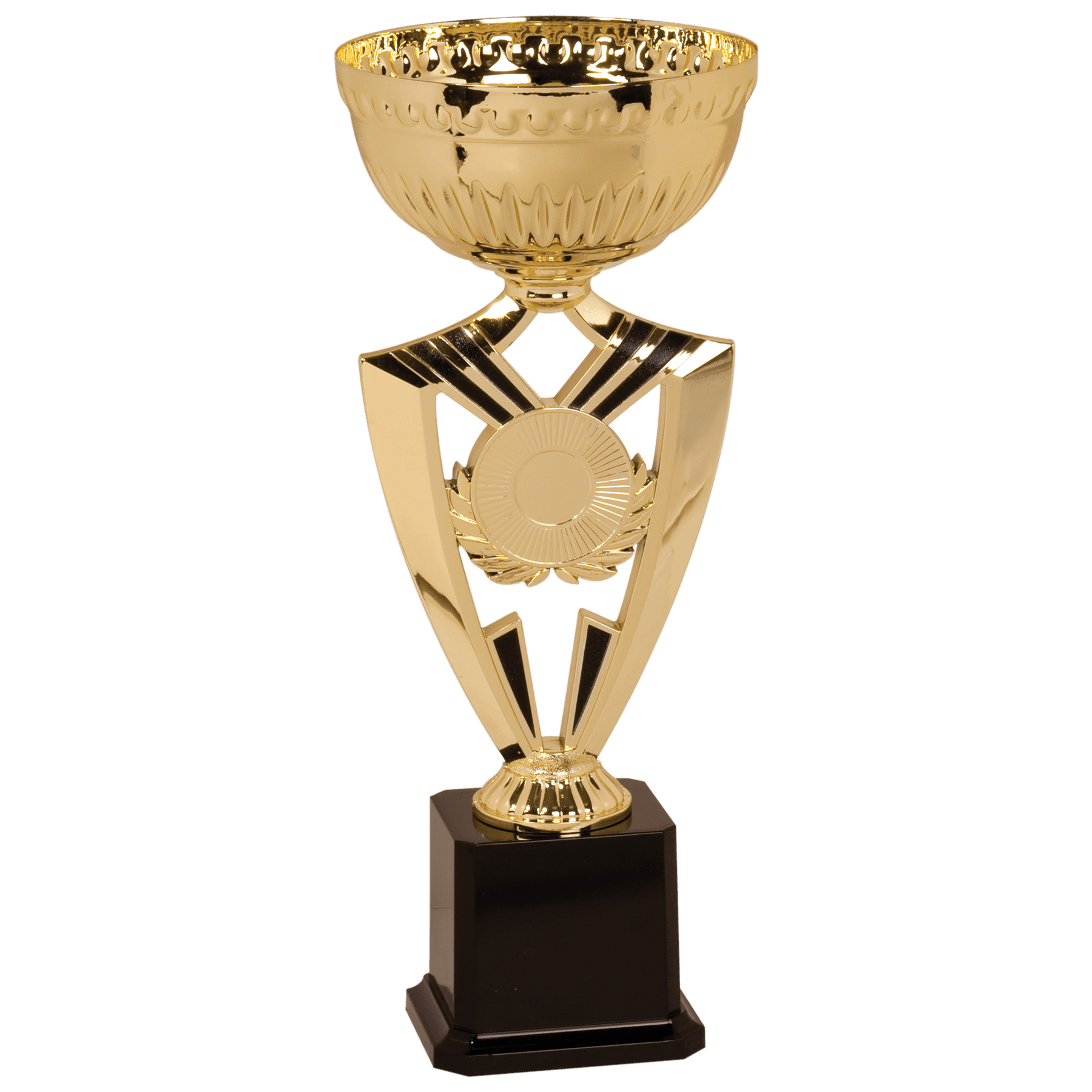 13 1/2" Gold Ribbon 2" Insert Holder Easy Cup Kit