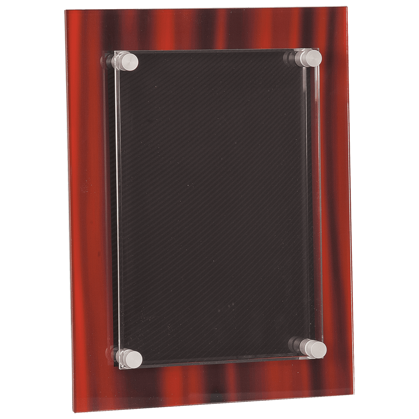 Red 9" x 12" Velvet Stand-Off Acrylic Plaque