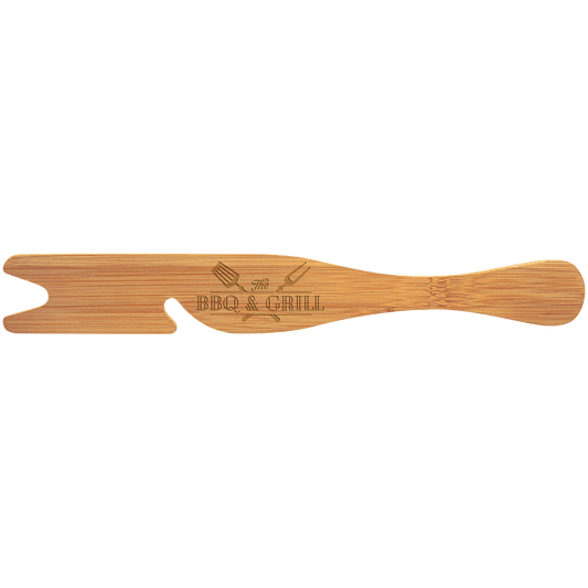 14" Bamboo Oven Rack Tool