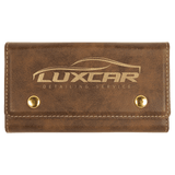 Rustic/Gold Laserable Leatherette Card & Dice Set