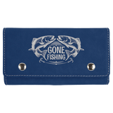 Blue/Silver Laserable Leatherette Card & Dice Set