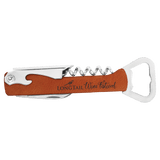 Rawhide Laserable Leatherette Wine Bottle Opener