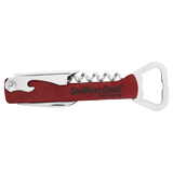 Rose Laserable Leatherette Wine Bottle Opener