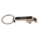 Black 2 1/2" Laserable Bottle Opener Keychain