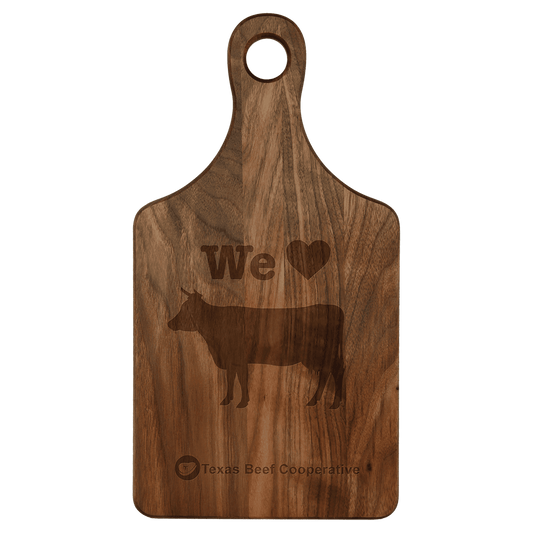 13 1/2" x 7" Walnut Paddle Shape Cutting Board