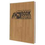Bamboo 7" x 9 3/4" Laserable Leatherette Journal with Lined Notepad