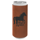 Rawhide Laserable Leatherette Slim Beverage Holder