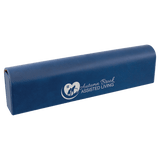 Blue/Silver 9 3/4" x 2 1/2" Laserable Leatherette Pill Box