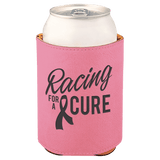 Pink 3 3/4" Laserable Leatherette Beverage Holder