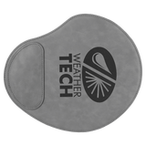 Gray 9" x 10 1/4" Laserable Leatherette Mouse Pad
