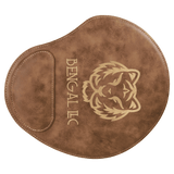 Rustic/Gold 9" x 10 1/4" Laserable Leatherette Mouse Pad